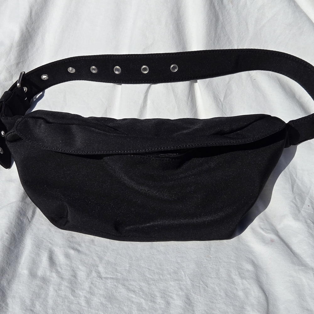 HOBO Black Neoprene Like Waist Pack with Red Logo